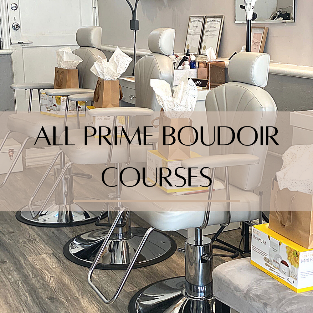 View all of our Prime Boudoir Courses. Become a Certified technician and learn from the best. Start your new career today!