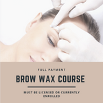 Brow Wax Class